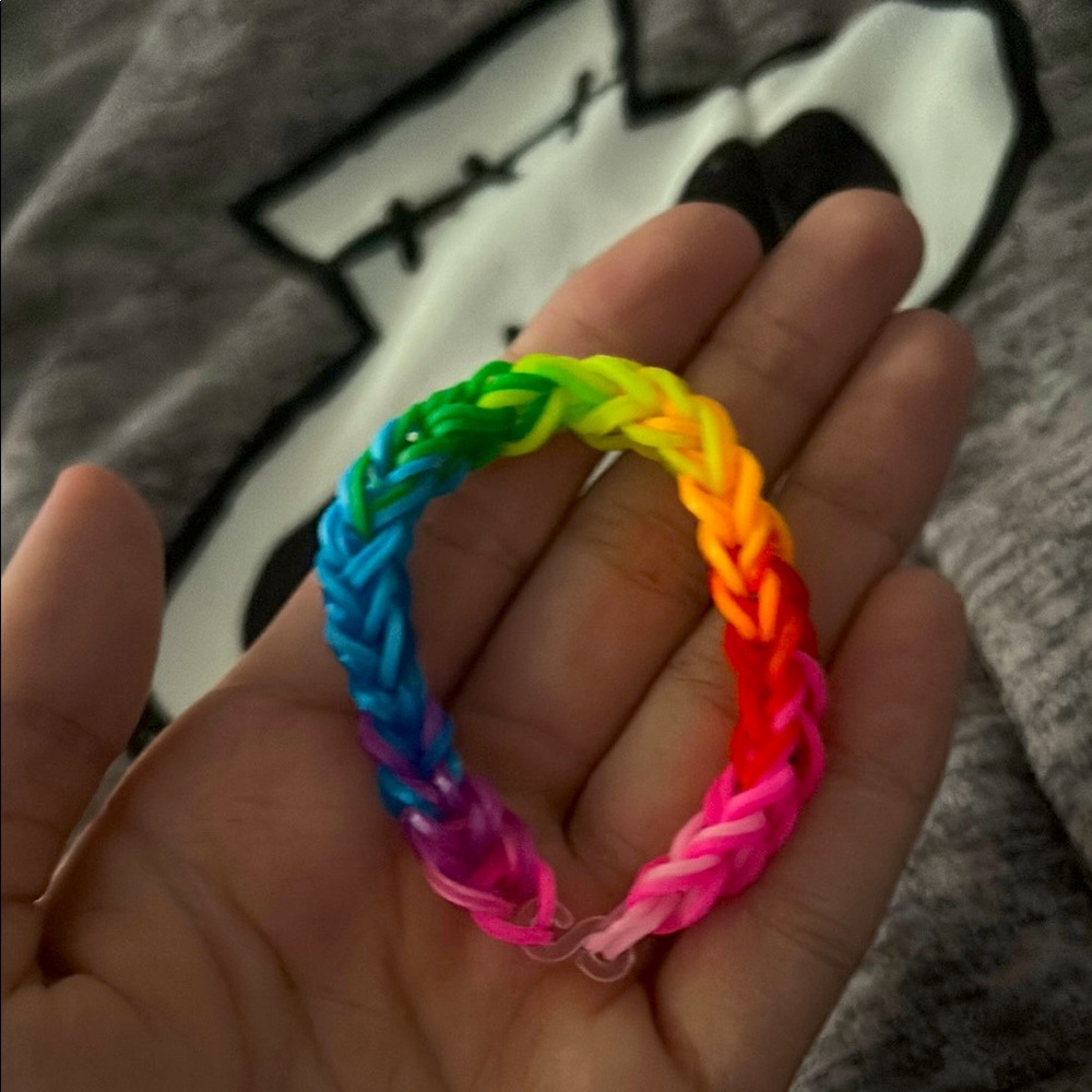 Rainbow Red and Pink Jewelry Bracelet